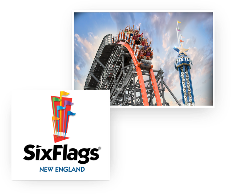 Aaa Day Six Flags - Six Flags (785x658), Png Download