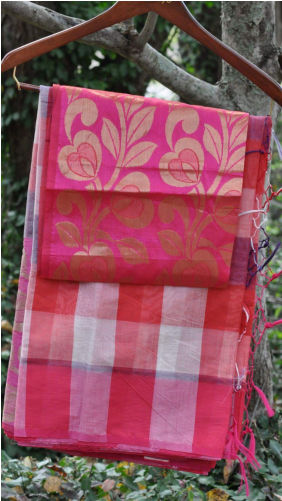 Silk Saree Silk Saree - Patchwork (500x500), Png Download