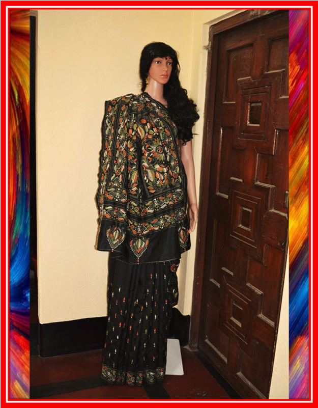 Silk Saree - Kantha (800x800), Png Download