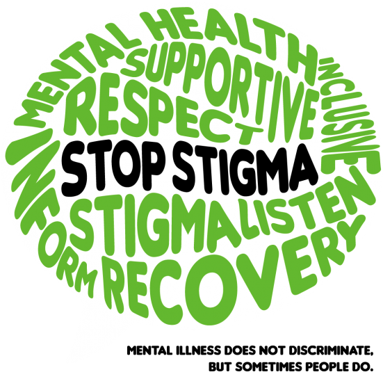 Stop Stigma - Mental Health Cure Stigma (610x610), Png Download
