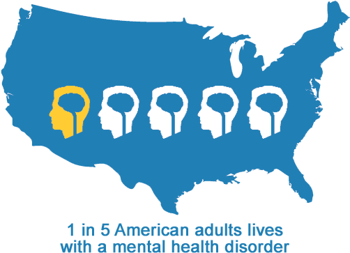 Mental Health Disorder Statistic In America - Fall Foliage 2018 (600x418), Png Download
