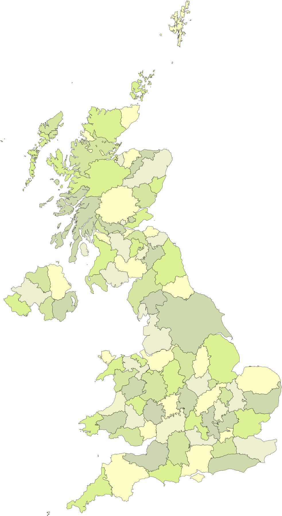 Counties - Oceans And Seas Uk (1000x1814), Png Download