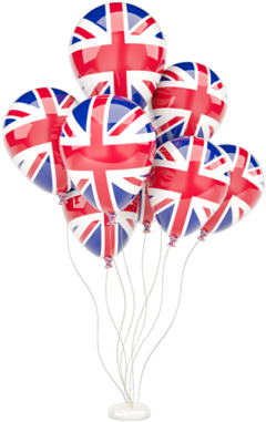 Illustration Of Flag Of United Kingdom - English Flag Balloon Png (640x480), Png Download