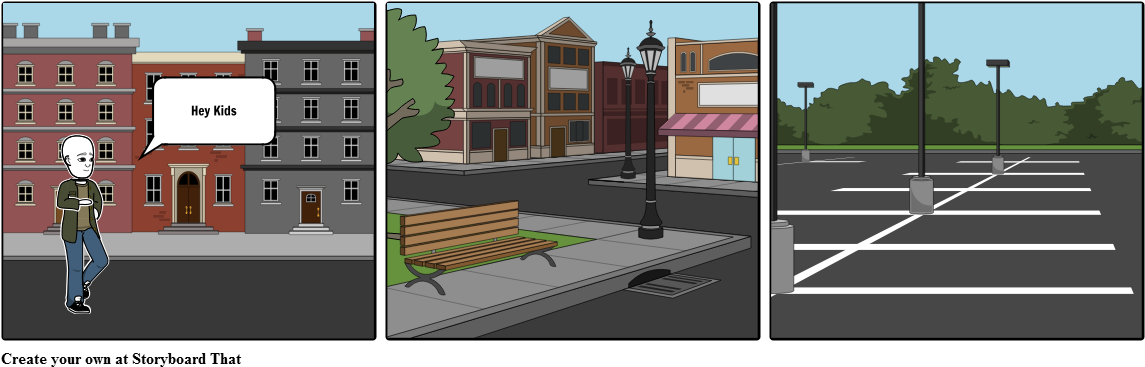 Mean Streets - Storyboard (1164x385), Png Download