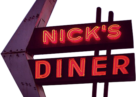 Nick's Diner (461x327), Png Download