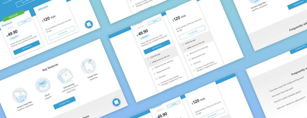 Autodesk Autocad Pricing Page (1000x384), Png Download