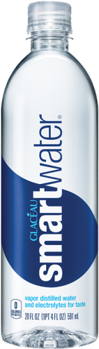 Glaceau Smart Water 591ml - Smart Water 20 Oz (500x500), Png Download