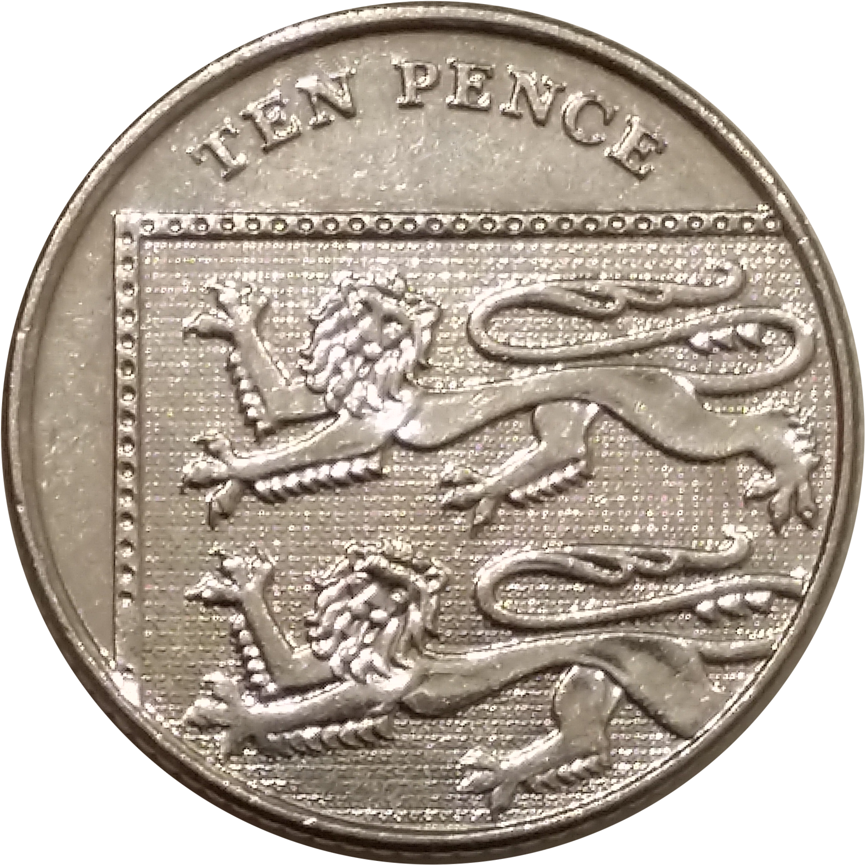 Fichier - 10 Pence - 2014 - Revers - One Dollar 1847 (1757x1757), Png Download