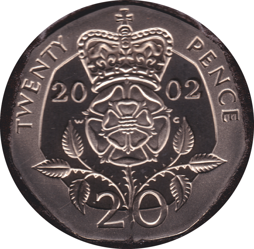 2002 Twenty Pence Proof - Twenty Pence (1000x980), Png Download