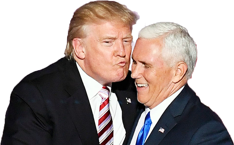 Trump Kissing Pence - Trump Pence Air Kiss (1200x630), Png Download