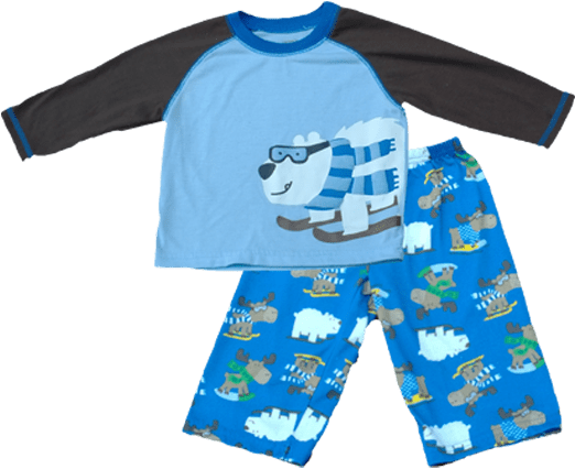 Carters Winter Pajama Set - Pajamas (800x800), Png Download