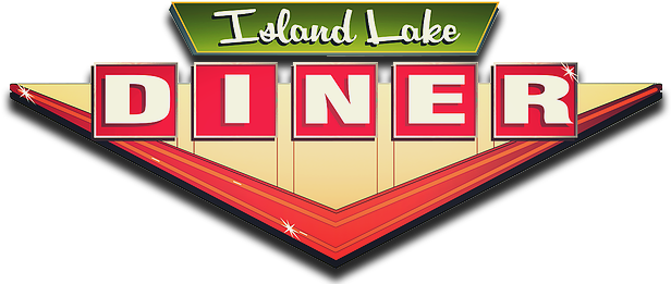 Logo Dark Logo Light Logo - Island Lake Diner (660x273), Png Download