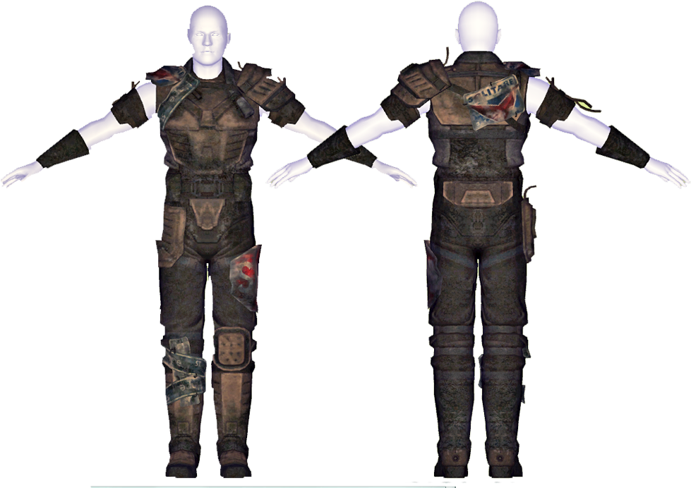 Marked Patrol Armor - Fallout New Vegas Lonesome Road Armor (980x700), Png Download