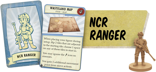 The Ncr Ranger - Fallout The Board Game Cards (700x326), Png Download