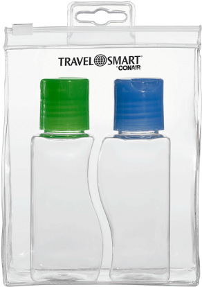 3-ounce Bottle Set In Pouch - Conair Travel Smart 3 Oz. Bottle Set (550x550), Png Download