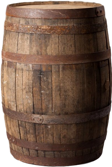 Whiskey Barrel (636x636), Png Download