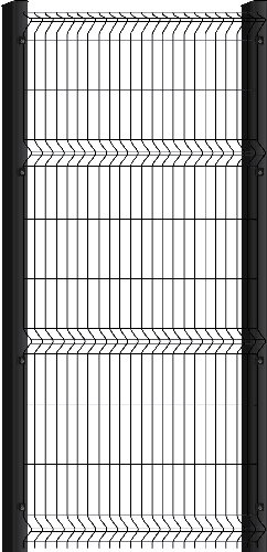 Model Name, Medium Mesh Fence - Clear View Security Gate (242x500), Png Download