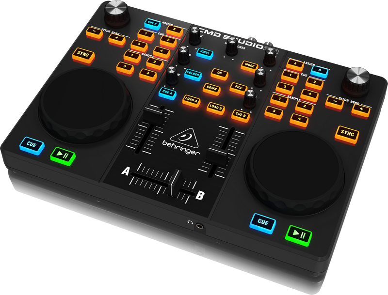 Behringer Cmd Studio 2a Portable Dual Deck Dj Midi - Controlador Behringer Cmd Studio 2a (800x609), Png Download