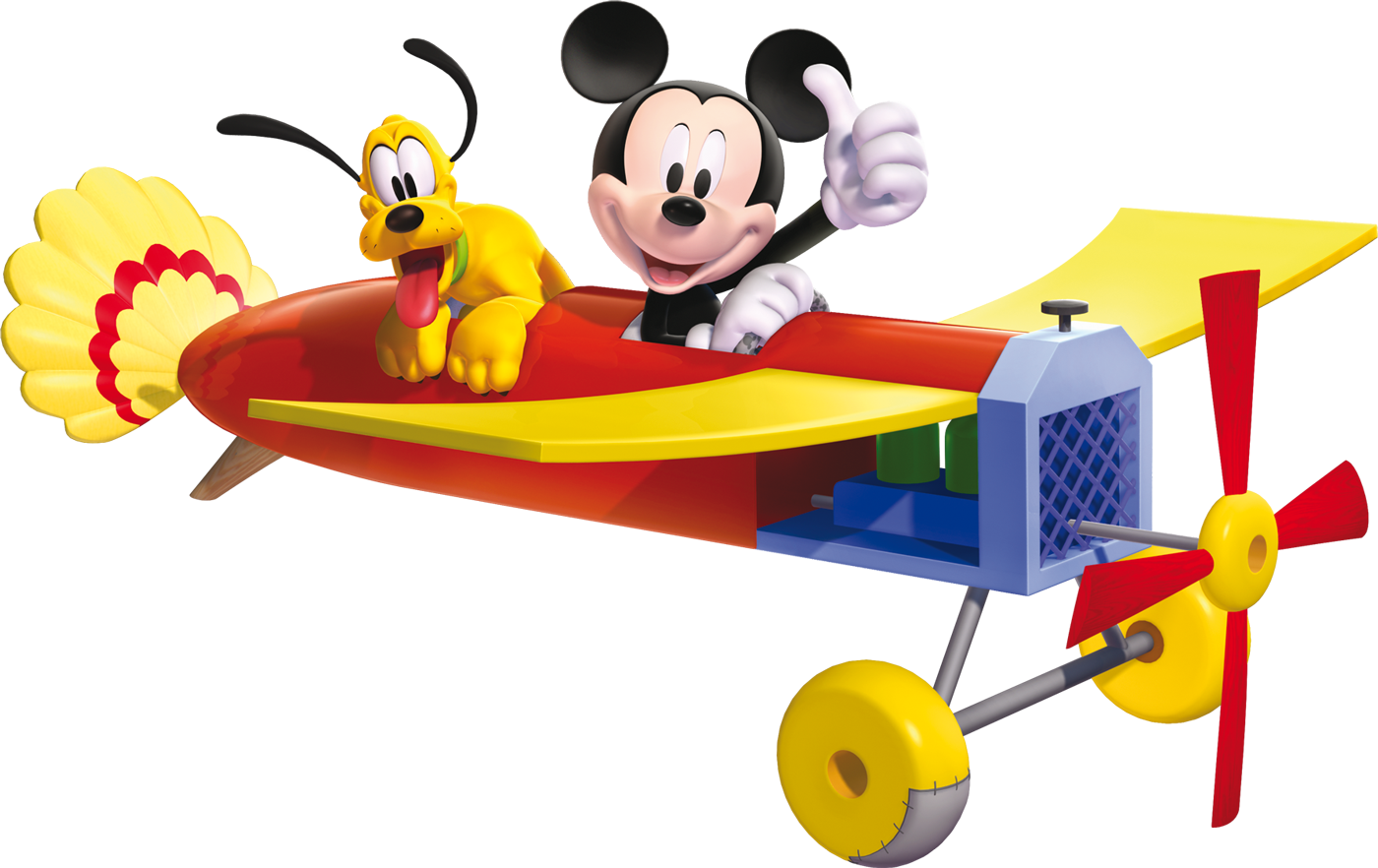 Doce Cantinho Da R 234 Mickey Png - Mickey Mouse In Plane (1400x882), Png Download
