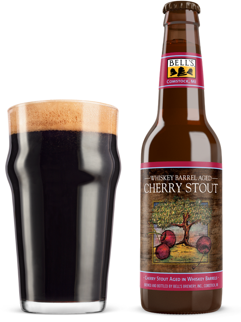 Whiskey Barrel Aged Cherry Stout - Bell's Whiskey Barrel Aged Cherry Stout (550x736), Png Download