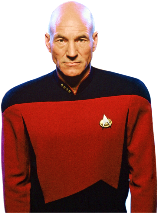 Jean-luc Picard 1 - Star Trek Discovery Tos (522x700), Png Download