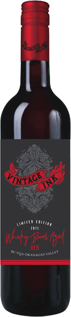 Vintage Ink Whisky Barrel Aged Red (232x1024), Png Download