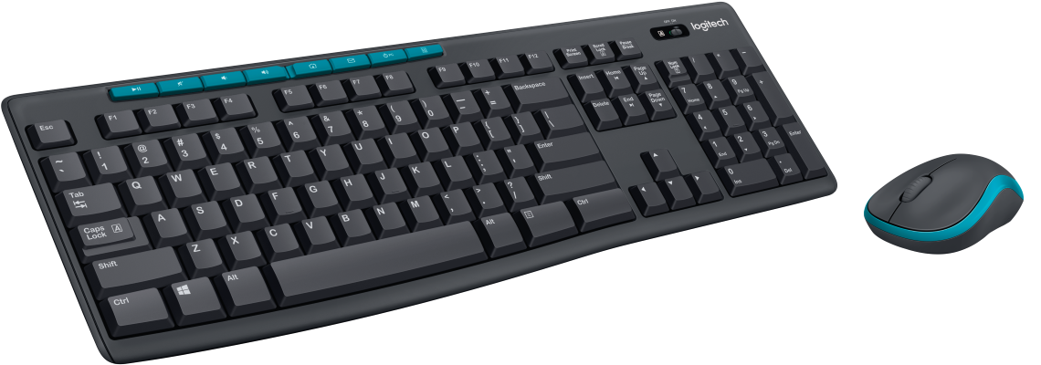 Logitech Mk275 Wireless Keyboard And Mouse Combo (1254x1080), Png Download