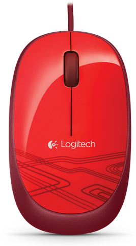 Logitech M105 - Mouse - Wired - Usb (455x500), Png Download