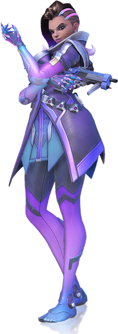 Sombra Render - Overwatch Sombra (273x676), Png Download