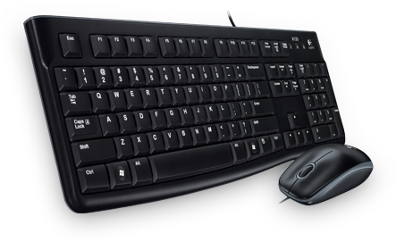 Logitech Mk120 4c4da3f51688f - Logitech Mk120 Png (455x500), Png Download
