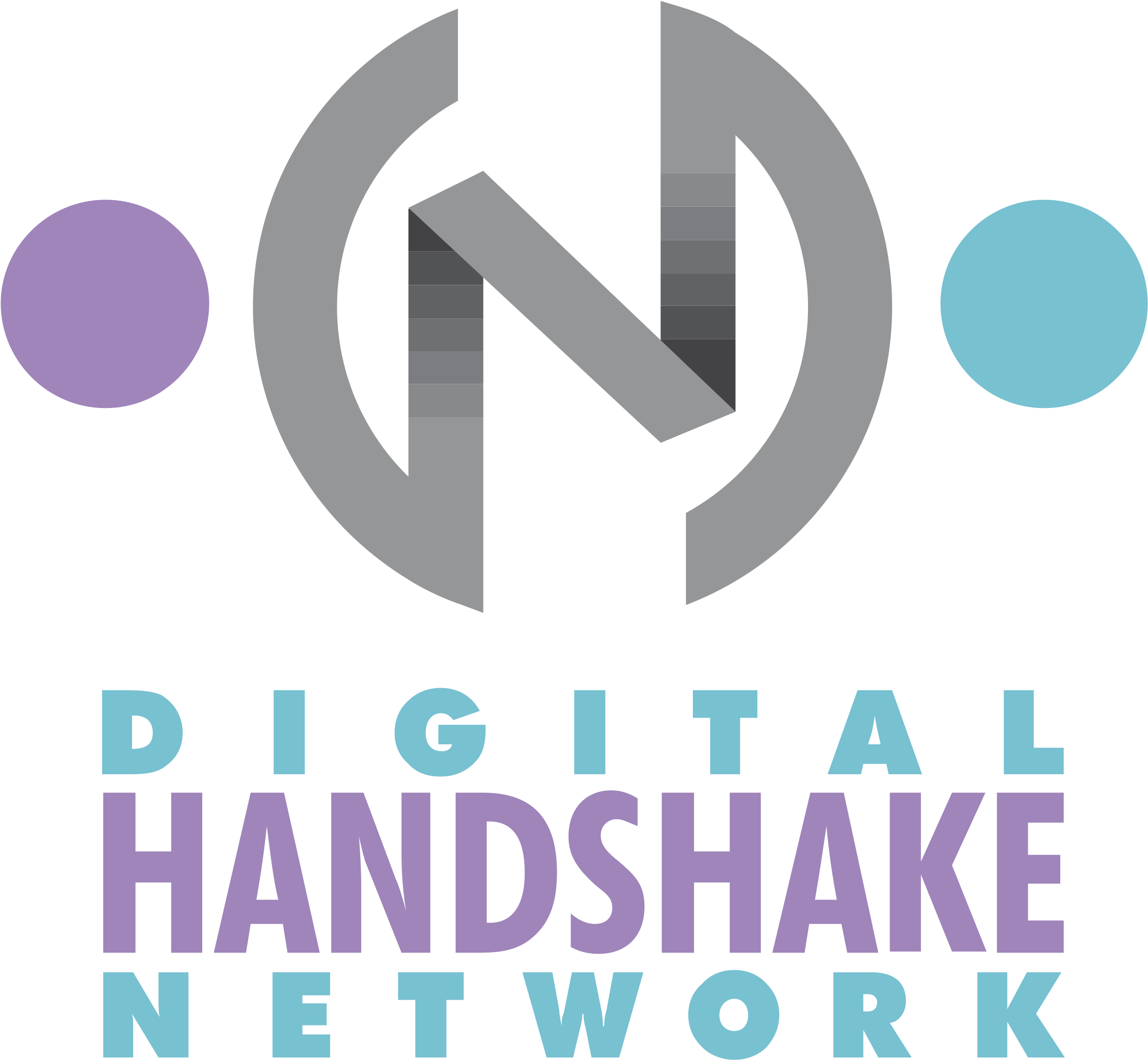 Digital Handshake Network Logo Png Transparent - Digital Handshake (2400x2400), Png Download