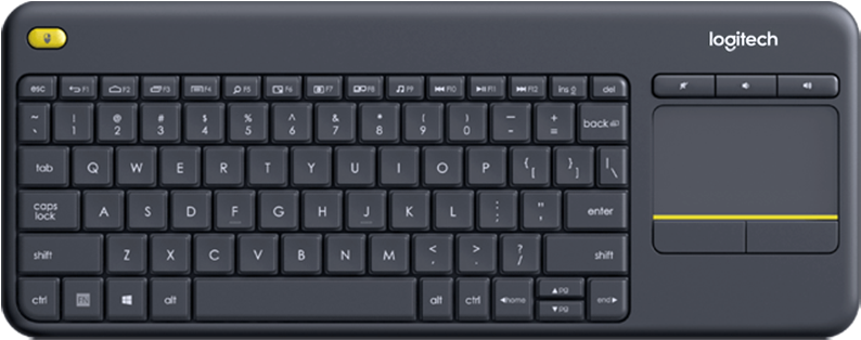 Logitech K400 2018 - Laptop Wireless Keyboard And Mouse Logitech (850x1078), Png Download