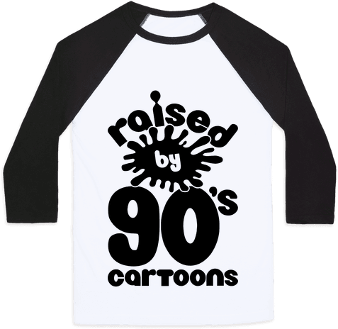 Raised By 90's Cartoons Baseball Tee - My Witches (484x484), Png Download