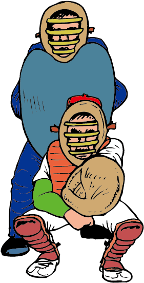 Png Library Catcher Baseball Umpire Poster - Sports (842x596), Png Download