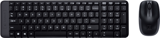 Logitech Wireless Combo Mk215 (652x560), Png Download
