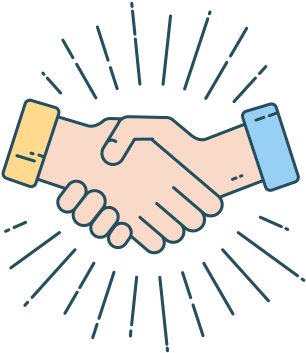 Partners-handshake - Deal Icon (499x388), Png Download
