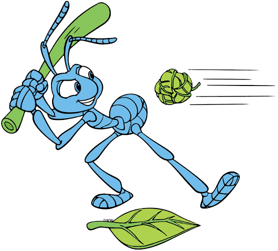 Baseball Clip Art - Bug's Life Cross Stitch Patterns (555x502), Png Download