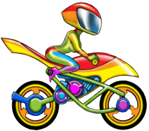 Rainbow Bike (960x600), Png Download