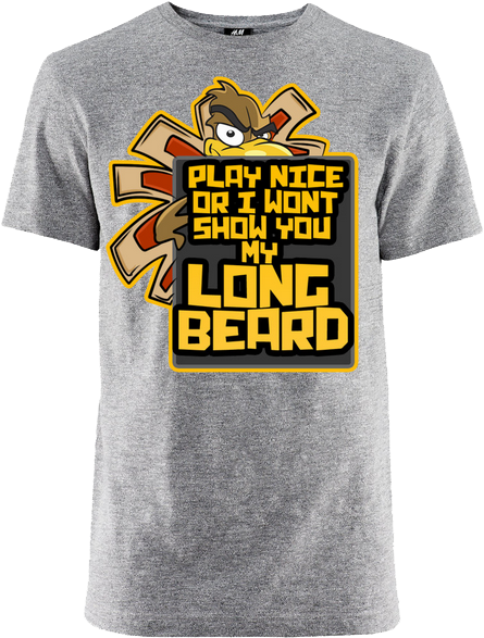 Long Beard T-shirt - Reggae (479x614), Png Download