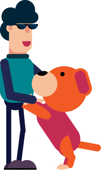 Some People Are Frightened To Death Of Dogs - Dog (418x701), Png Download