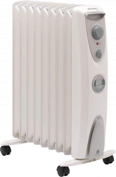 2kw Oil Free Column Radiator With Timer - Dimplex Oil Free Radiator Timer (392x600), Png Download
