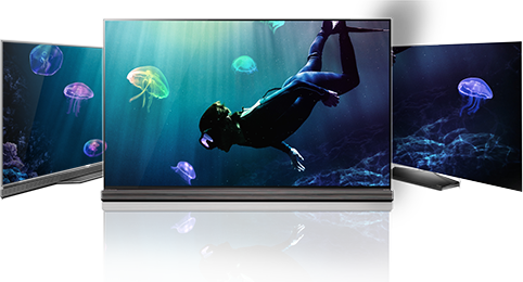 Slim, Stylish Lg Oled Tvs Are Available With Curved - Lg 55" Smart Oled 4k Hdr Ultra Hd Flat Tv (2016 Model) (482x260), Png Download