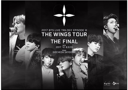 Bts Wings Tour Final 2017 (640x360), Png Download