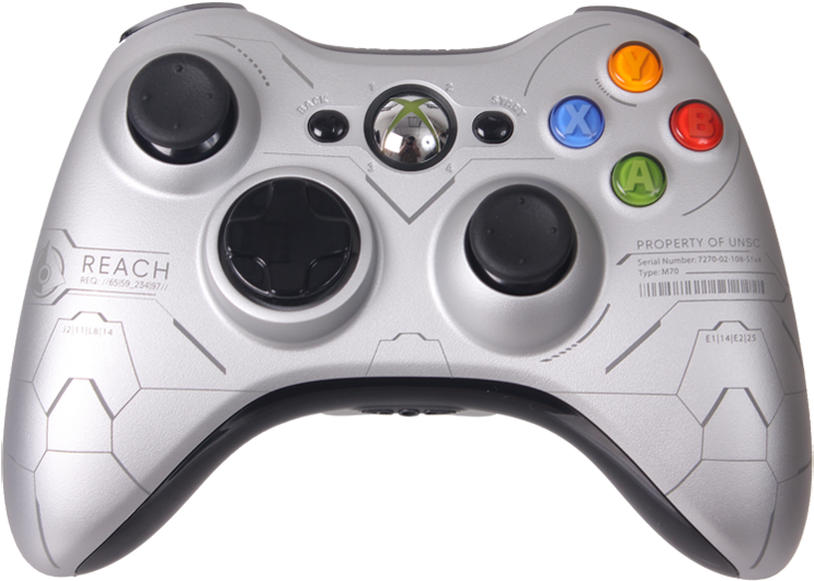 Halo 4 Controller - Unsc Xbox 360 Controller (800x600), Png Download