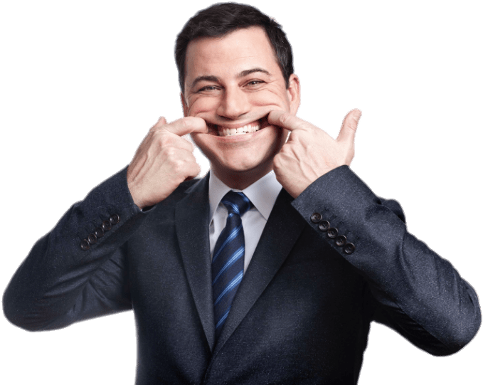 Celebrities - Jimmy Kimmel White Background (798x554), Png Download