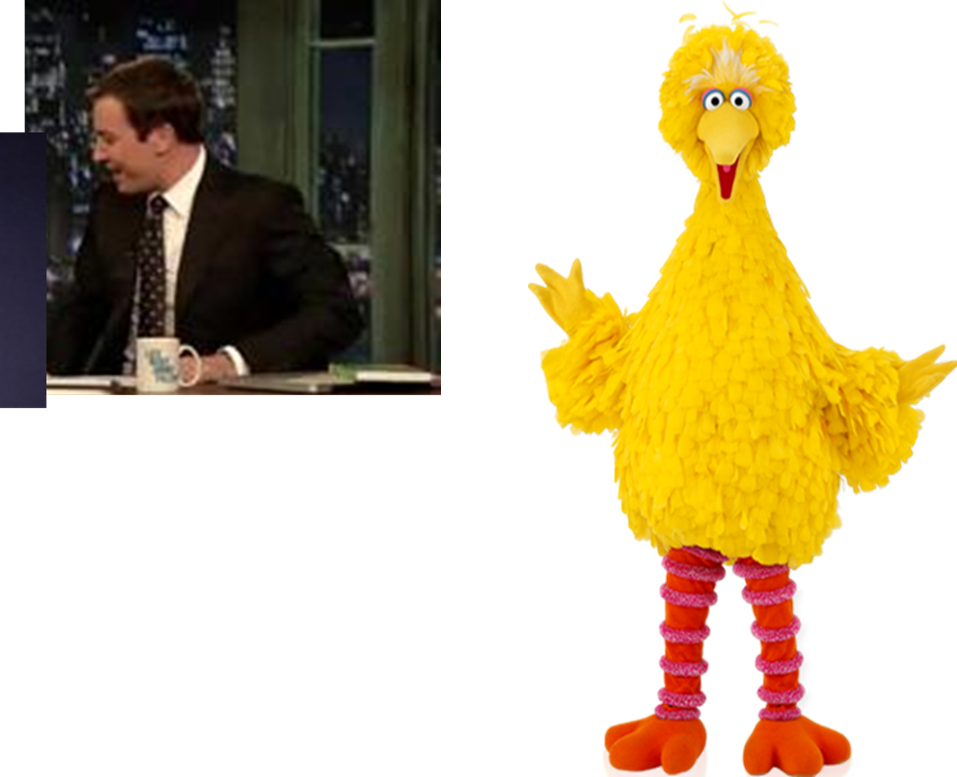 Muppet Wiki Behind The Scenes The Tonight Show Starring - Snuffy Big Bird Elmo (957x777), Png Download
