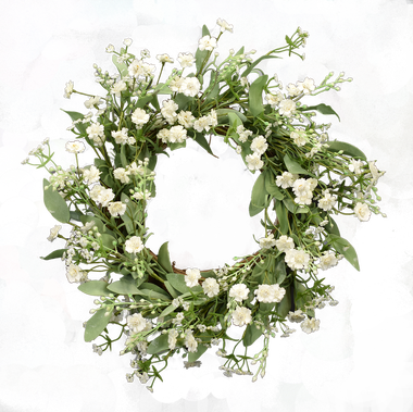 Wreath (380x379), Png Download
