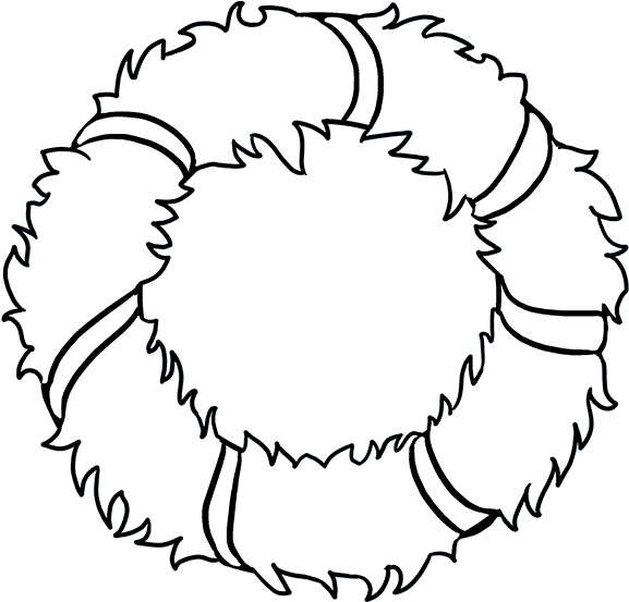 How To Draw Christmas Wreath - Christmas Day (680x678), Png Download