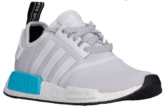 Adidas Nmd R1 'bright Cyan' - Boys Grade School Adidas Nmd (992x444), Png Download