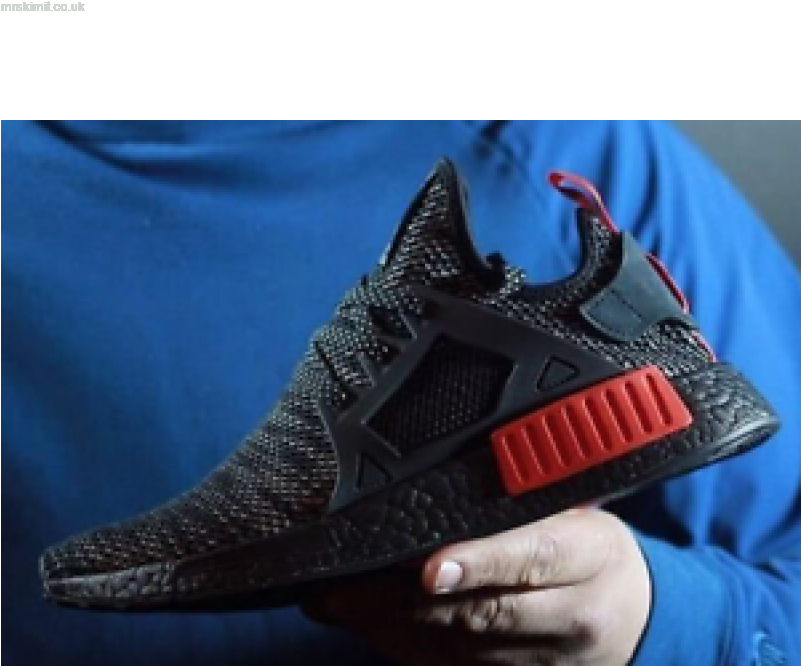 New 2017 Nmd White Red Black - Adidas Nmd Xr1 Bred (800x785), Png Download